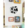 Black Metal Wall Art Cube Large Hanging Ornament for Home Office Decor Holiday Gift Anniversary Present