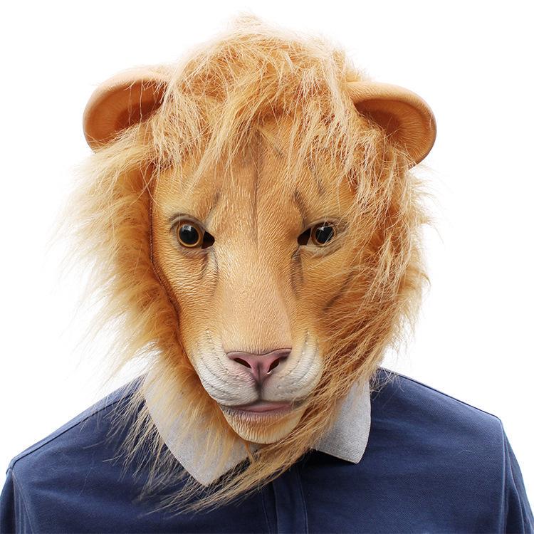 Halloween Party Lion Latex Mask