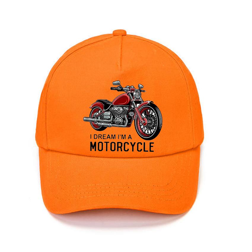 Motorcycle Print Sun Protection Sport Baseball Cap Four Seasons Adjustable Men Women Caps Fashion Hip Hop Hat Add Your Design