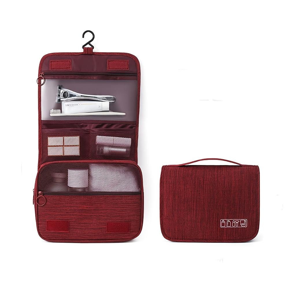 Travel Cosmetic Bag with Hook Portable Large Capacity Makeup Organizer for Toiletries and Multi-Functional Storage Pouch