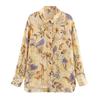 Jnleaog Autumn New Women's Clothing Fashion Style French Design Blended Print Shirt 2183077