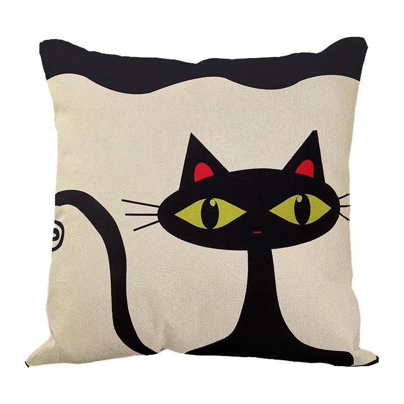Line Pillow Cushion Cartoon Pillow Head of The Bed Sofa Waist Leaning On The Car Waist Pillow Pillow Cover Office Cushion Backrest Cushion
