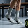 Outdoor Training Socks 1 Pair Men's Crew Socks, Moisture Wicking Athletic Running for Exercise Soft Workout Casual Thin Sports Gym Comfortable
