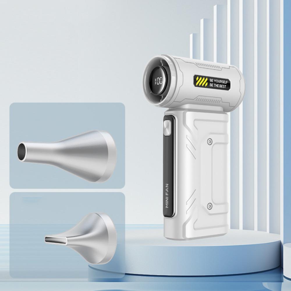 LED Display Mini Turbo Jet Fan High Speed Turbo Violent Fan Electric Air Duster  Pet Blow Drying