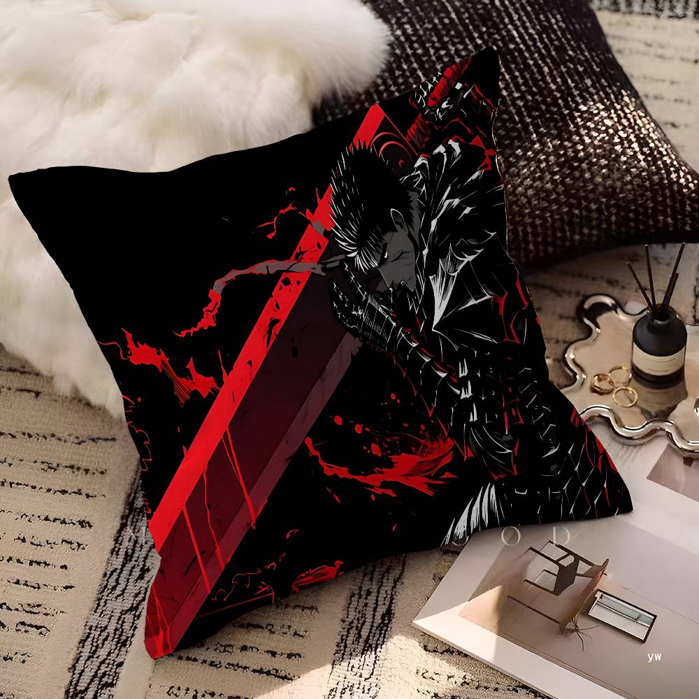 Berserk Guts Hot Anime Pillow Anime Pillow Sofa Bed Head Pillow Cover Cushion Cover 45x45 Cm Fashion