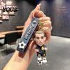 Keychain Charm Pendant, Football Star Figure Key Holder with Exquisite Craftsmanship Lanyard, Bag Pendant for Backpacks Handbags Cars Wallets