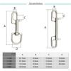 Clip For Scuba Diving Part Tool Accessories Linking Dog Leash