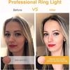 Clip On Ring Light Kimwood Rechargeable 60 LED Selfie Ring Light for Phone Laptop Tablet Odels 5 Level Brightn
