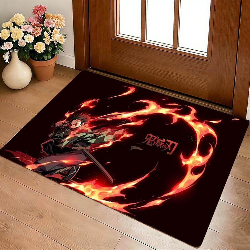 Demon Slayer Living Room Nonslip Area Rug Soft Carpet For Bedroom Game Playroom Sofa Office Home Decor Doormat Christmas Gift C9291698