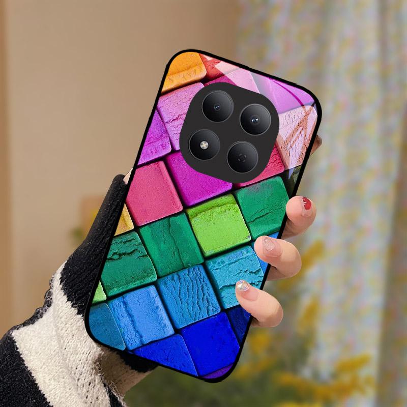 For Xiaomi POCO M8 Pro 5G Case M8Pro Tempered Glass Phone Cover For Redmi Note 15 Pro Plus Note15 Pro+ 5G Funda Camera Protector