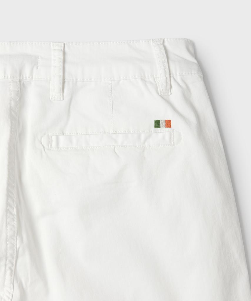 PANICALE White Regular Slim Fit Cotton Pants