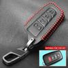 Leather Car Key Cover For Toyota Corolla Rav4 Camry 70 Prado Rav 150 3 4 Button Key Case Holder Accessories Shell