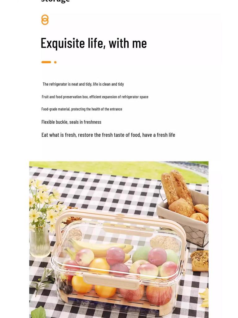 Tragbare Frischhalte-Picknick-Bento-Box mit großem Fassungsvermögen