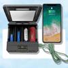 18650 Lithium Battery Solar Charger 4 Slot Type C Intelligent Battery Holder For 26650/21700/18650/18500/16340/14500
