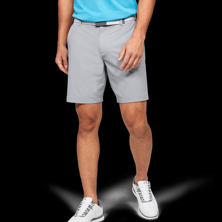 Under Armour Solid Color Athletic Shorts Men shorts Gray 1358785-035