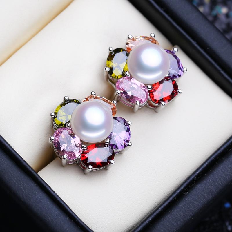 FENASY серьги с натуральным пресноводным жемчугом — фото 3