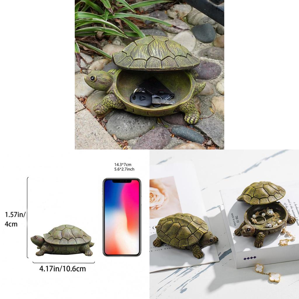 Schildkrötenharz-Aufbewahrungsbox im modernen minimalistischen Design für die Wohnzimmerdekoration