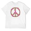A 1960's Flower Power Floral Peace Sign T-Shirt Tops Shirts Graphic Tees Vintage Anime Shirt Summer 2025 Men Graphic T Shirts