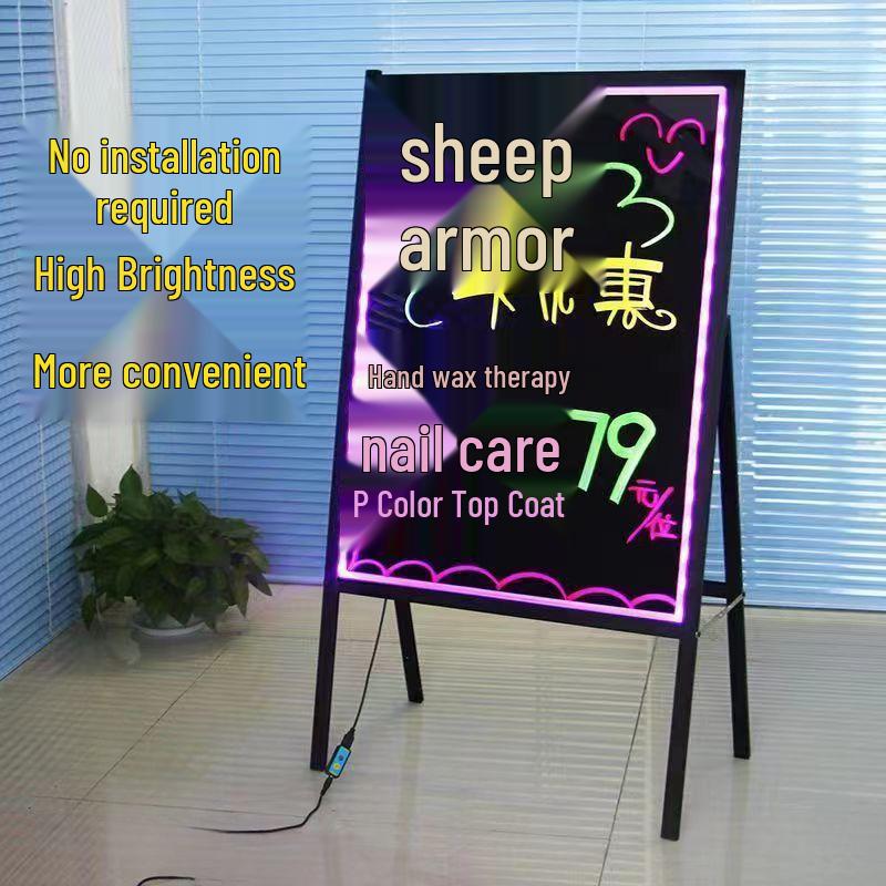 Luminous Fluorescent Blackboard for Street Stall Advertising