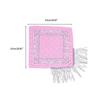 Cowboy Style Cowgirl Bandanas Tassel Trim Neckerchief Western Accessory Women Bandanas
