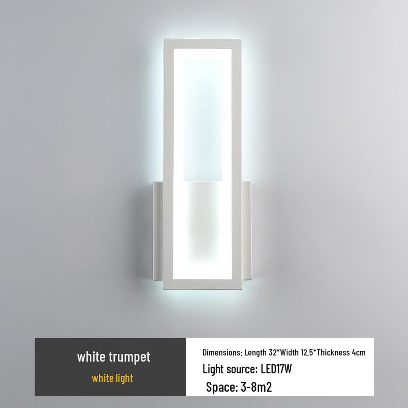 Modern LED Wall Lamp: Sleek Design for Bedroom, Living Room, and Hallway