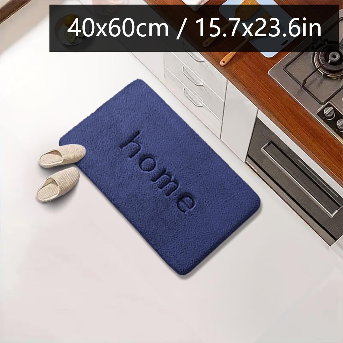 

Однотонный длинный кухонный впитывающий коврик для пола фланелевый коврик для ног домашний толстый нескользящий ковер входной коврик коврик для ванной