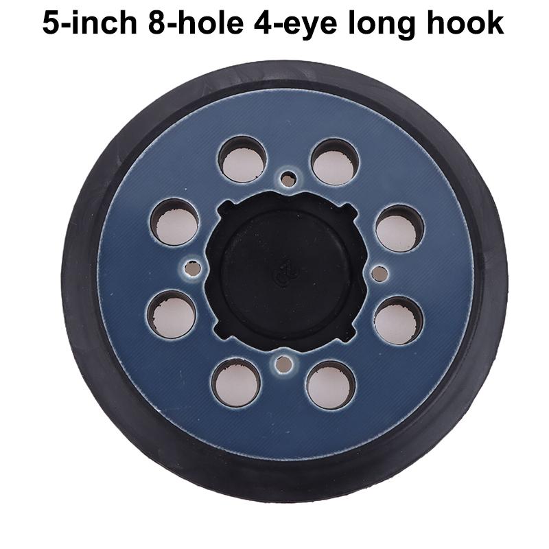 5-Inch 8-Hole Hook Loop Backing Pad for Orbital Sander, Compatible with Electric Polishers & Grinding Discs