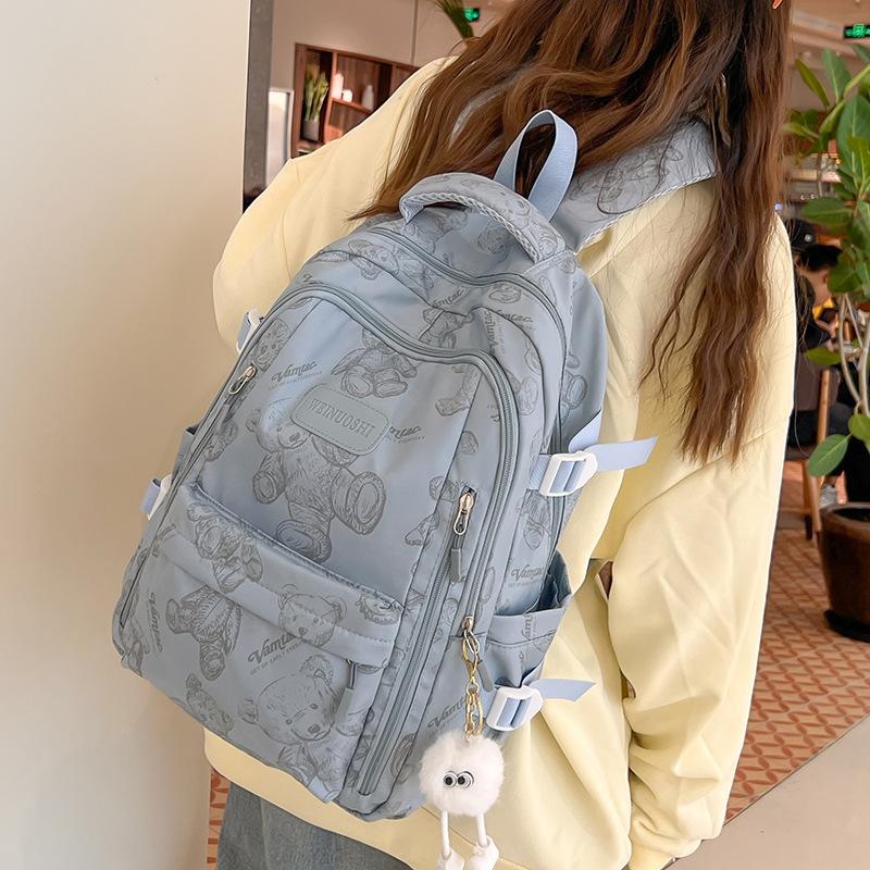 Children's school bag Elementary school girl Junior high school student High school student Printed backpack