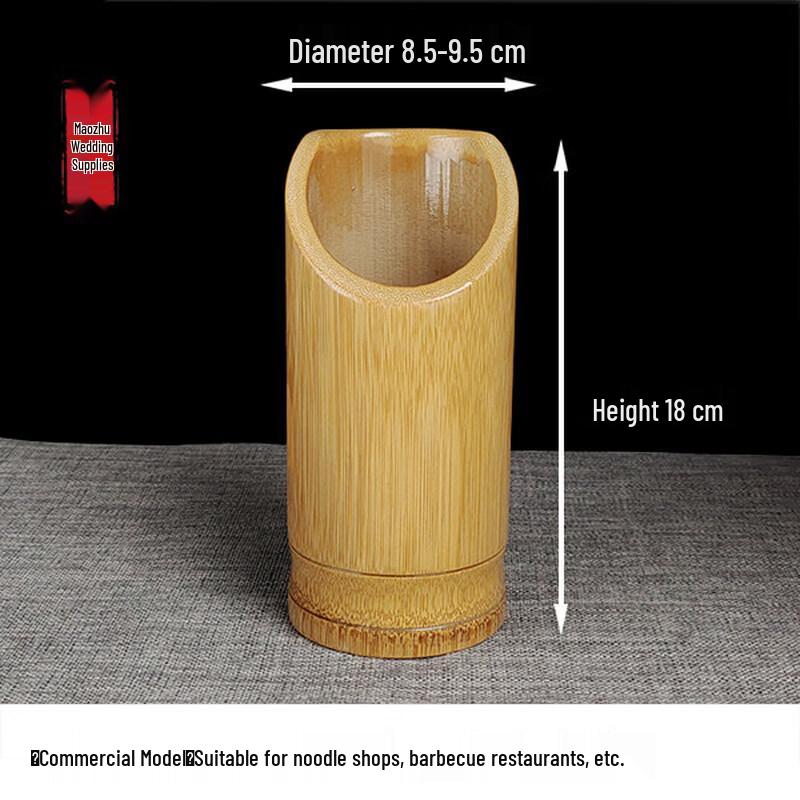 Set of 5 Natural Bamboo Chopstick Holders