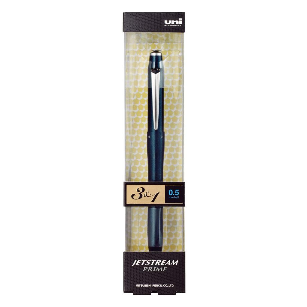 Mitsubishi Pencil Jetstream Prime 3&1 0.5 Multi-Function Pen, Dark Navy, Easy To Write With, MSXE4500005D.9