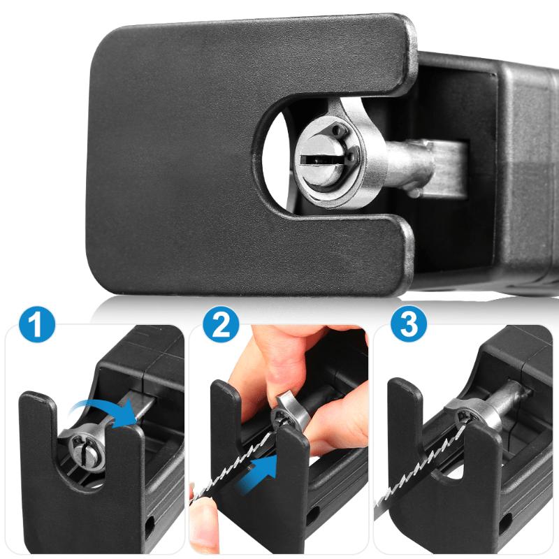 Portable Reciprocating Saw Adapter Electric Drill Modified Electric JigSaw Power Tool Wood Cutter Machine Attachment With Blades