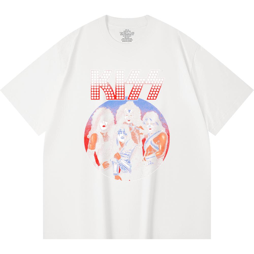 230 Gsm 100% Cotton Heavy Metal T-Shirt  Rock Band Popular Music Print Unisex Heavy Cotton T Shirt