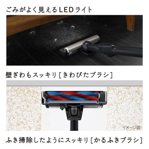 Hitachi Vacuum Cleaner Easy Cordless Stick Cleaner PV-BL2H N Champagne Gold Made in Japan Lightweight Body Self-propelled
