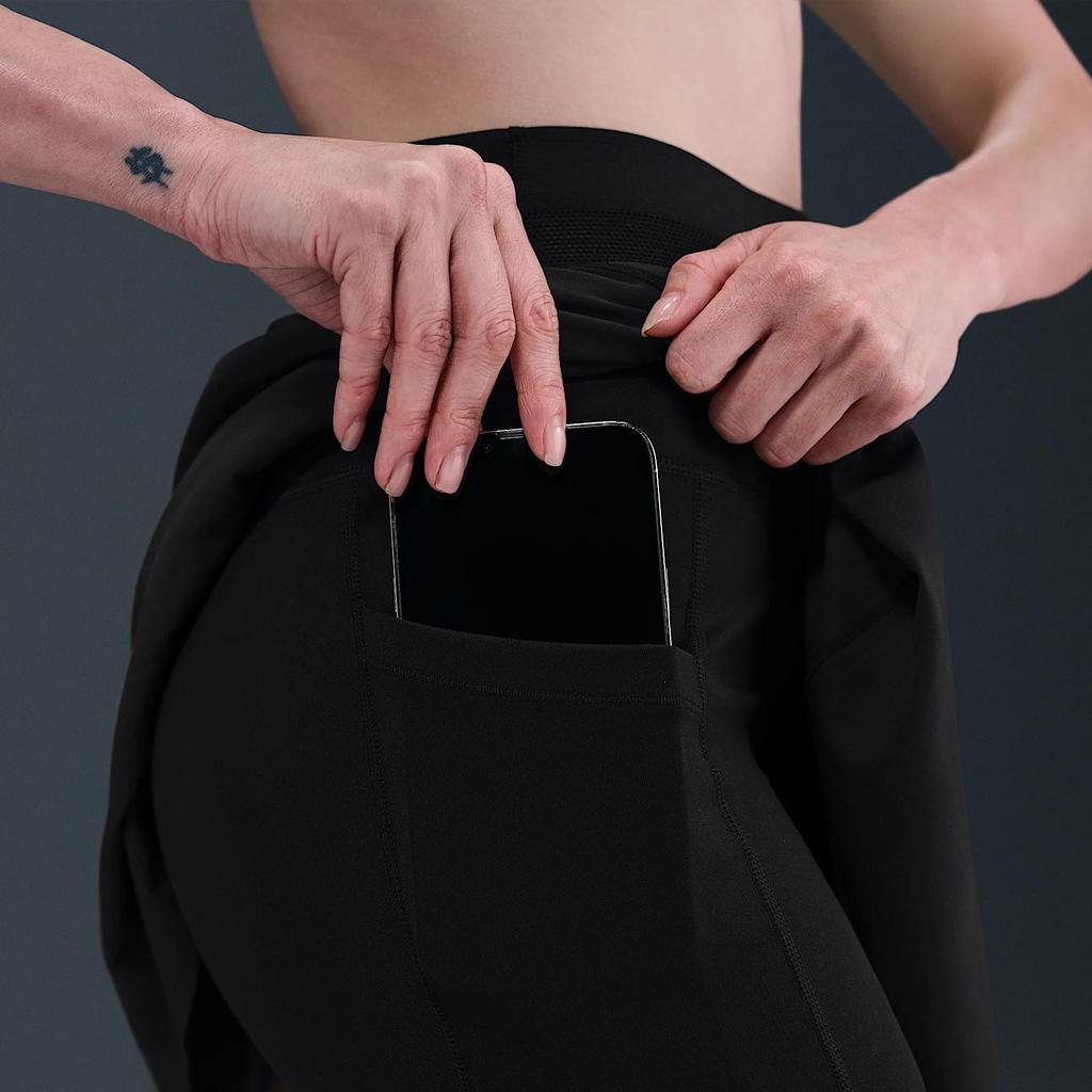 Nike Comfortable Fashionable Solid Color Simple Trendy Versatile Casual Skirt Women Skirts Black FZ6730-010