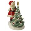 Classic Resin Santa Claus Miniture Statue Desktop Cabinet Ornament Crafts Christmas Atmosphere Gift Party Present