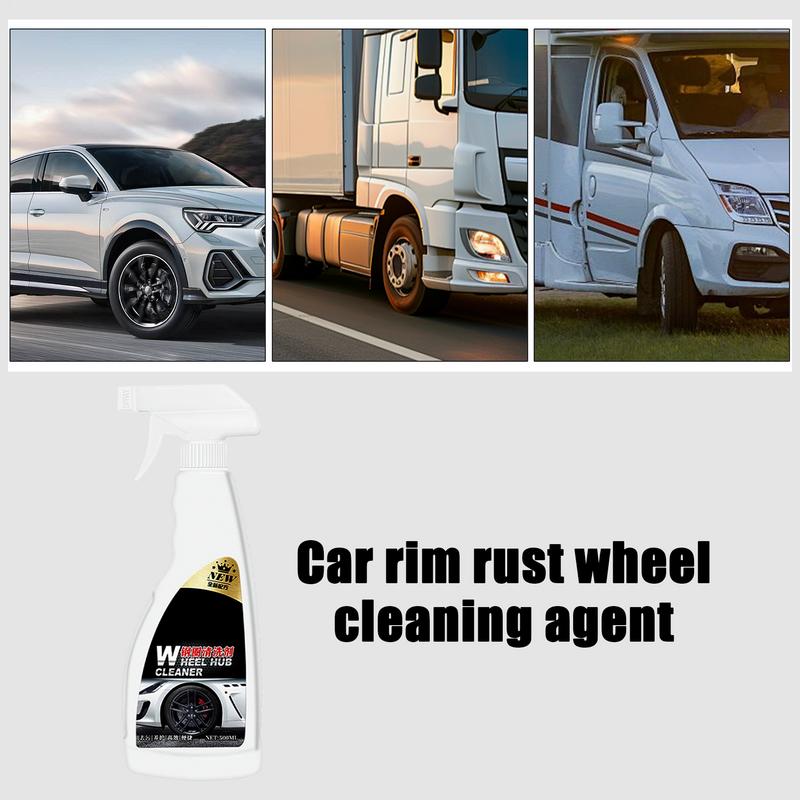 Rim Cleaner Spray Wheel Cleaner Rust Remover Tire Cleaner Car Detailing Brake Dust Remover Cleaning Spray For Alloy Chrome
