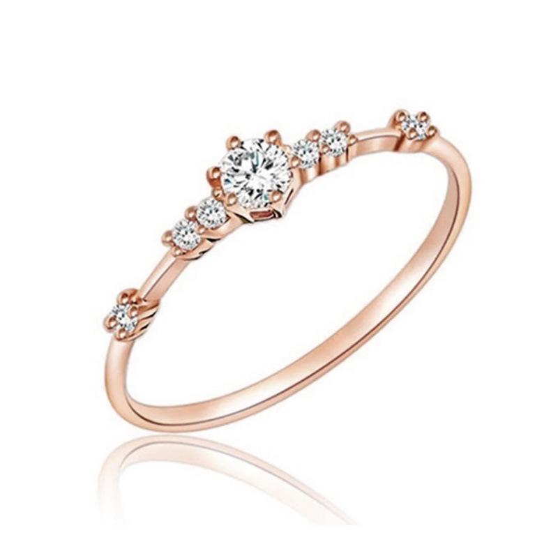 Women’s Simple Fresh Diamond Ring – Creative Design, Hot Accessories
