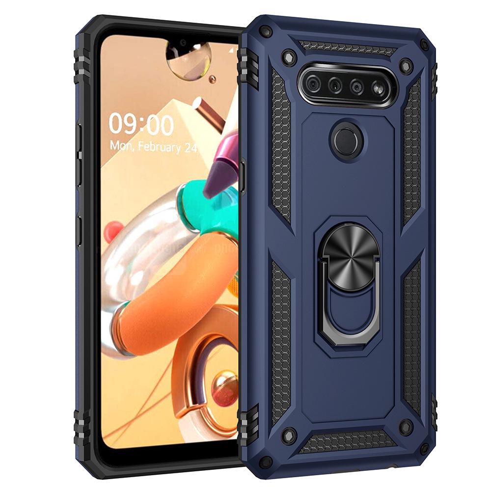 LG Stylo5/K51/K31 Anti-Fall Armor Phone Case with Car Ring Holder