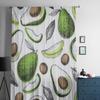 Avocado Transparente Vorhänge für Wohnzimmer Transparente Tüll Fensterdekoration Schlafzimmer Küche Heimdeko Schleier Vorhänge