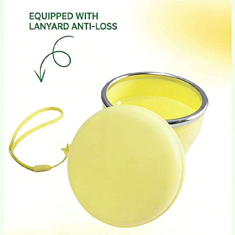 Drinking Cup with Lid and Carrying Strap Dishwasher Safe Silicone Drinkware For Sports And Everyday Use