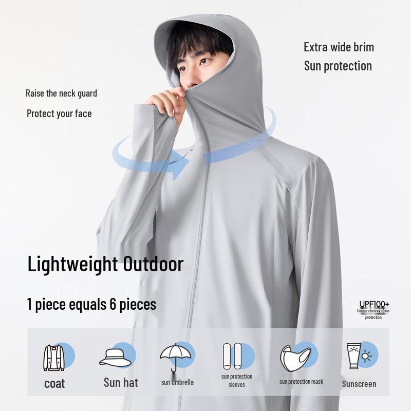 MINISO Men's Ice Silk Sun Protection Hoodie