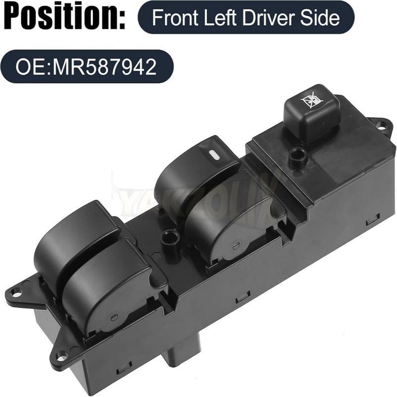 MR587942 For Mitsubishi Pajero Montero III 3 Lancer Triton L200 2008 2009 Sport Grandis Front Left Power Window Control Switch