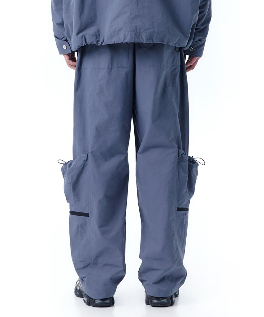 OHY String Pocket Track Pants-Stone Blue