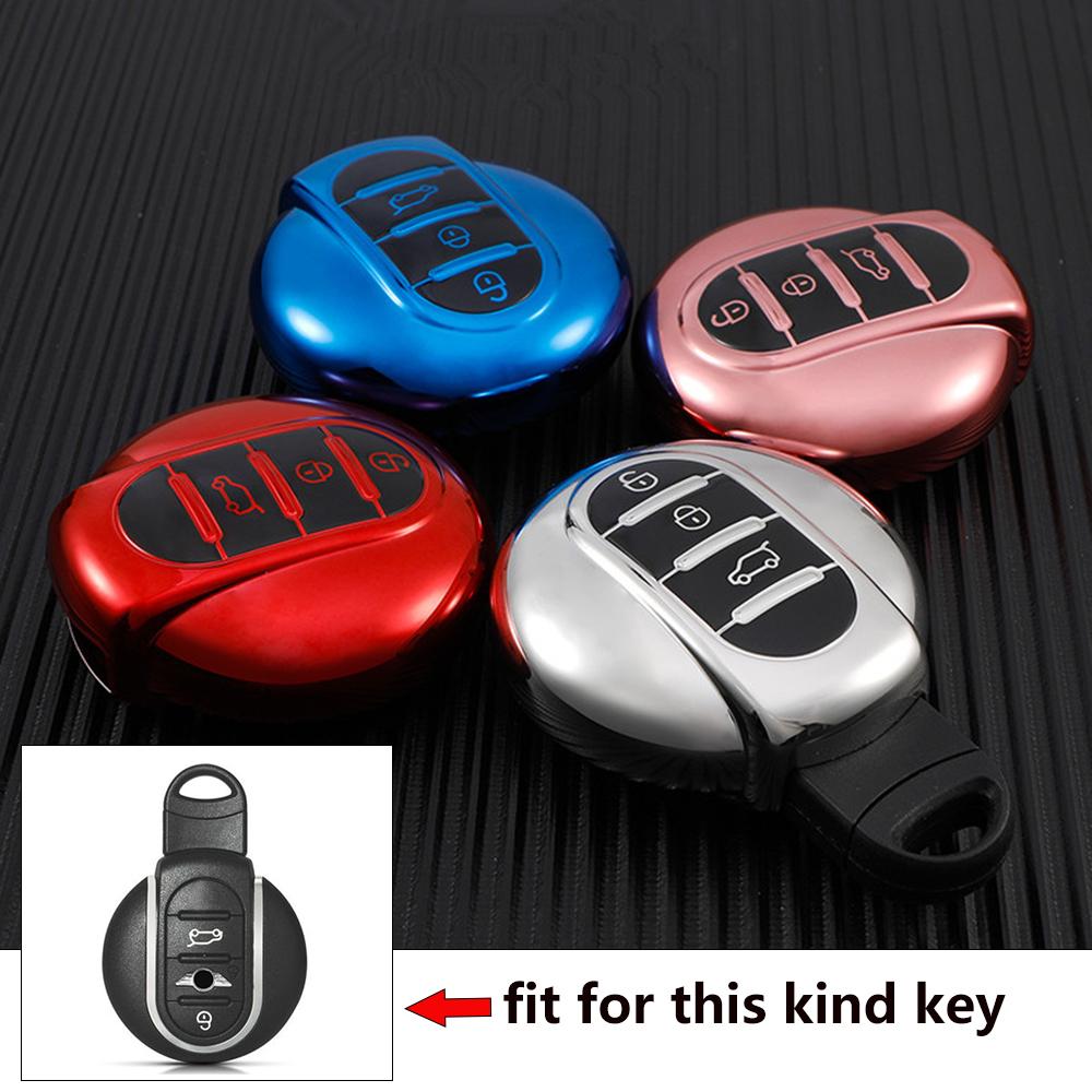 TPU Car Key Case Cover Remote Fob for BMW MINI COOPER JCW S ONE CLUBMAN F54 F55 F56 F57 F60 COUNTRYMAN Holder Shell Keychain