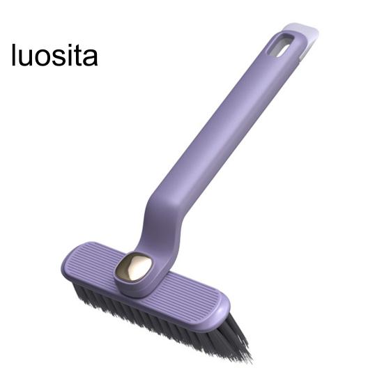 

Щетка для чистки зазоров, поворотная ручка, щетка для чистки углов, универсальная щетка с пазами для домашней кухни, ванной комнаты фиолетовый