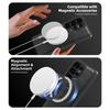 For Samsung Galaxy S25 Ultra Case Compatible with MagSafe Leather Back Phone Cover with Detachable Card Bag
