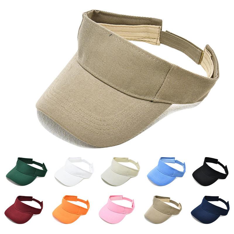 Headless Color Solid Sunshade Cap Duckbill Baseball Men Women Outdoor Summer Hat