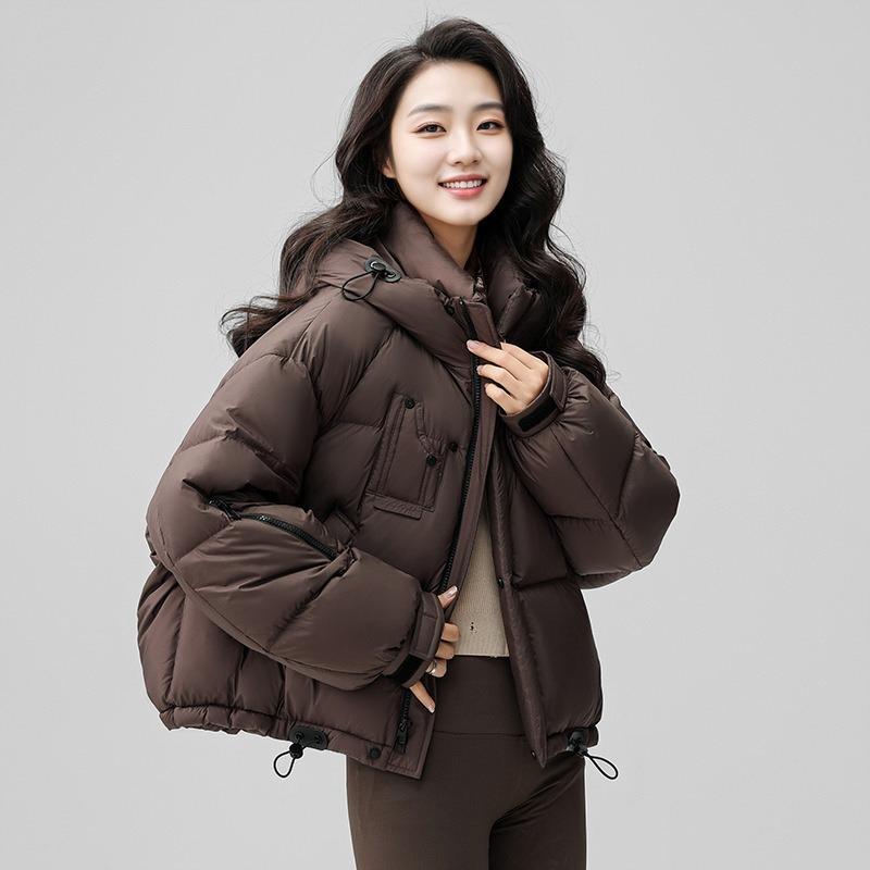 Down Jacket Women's New Short White Duck Down Bread Jacket Light Women's Down Jacket