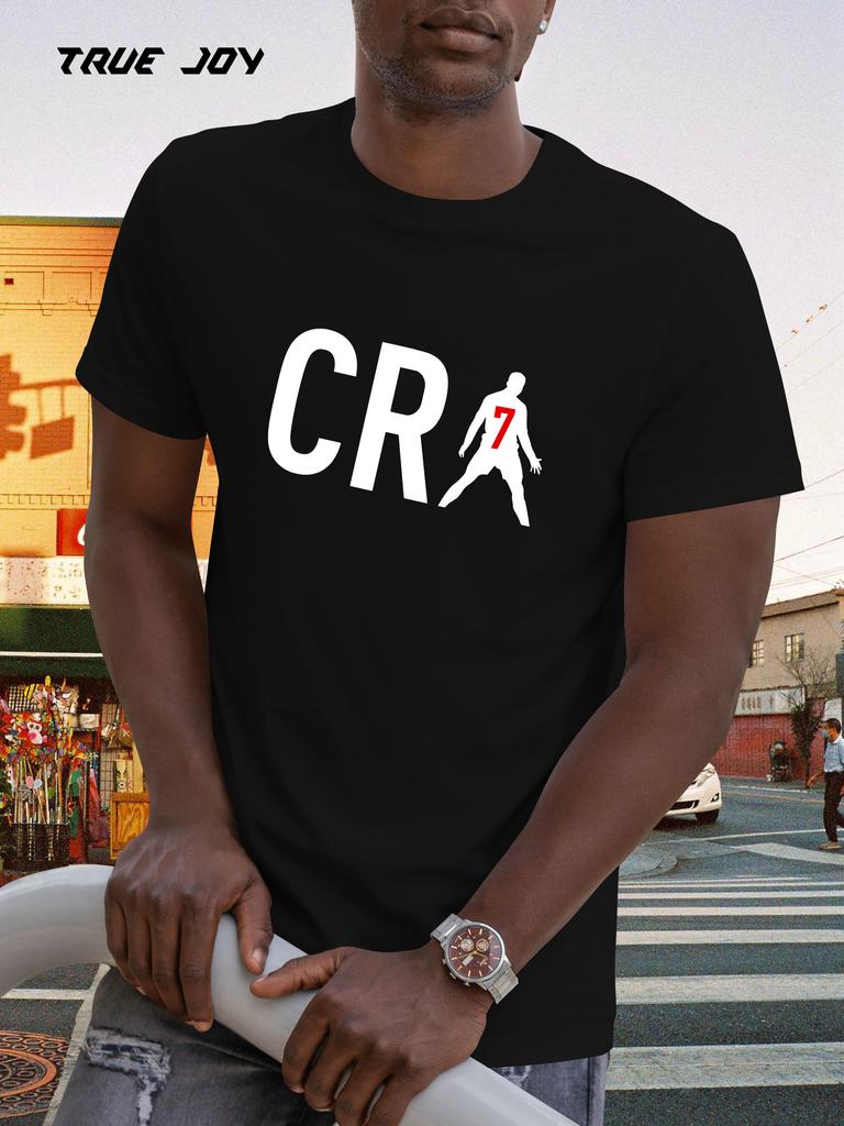 CR Graphic Print T-shirt - 100% Polyester Lightweight 180gsm