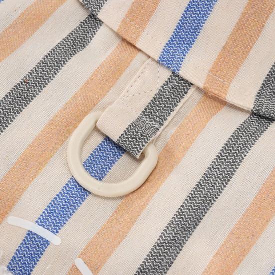 Yousheng Pet Shirt with Stripes And Plush Bear Button Down Short Sleeve Summer Puppy Outfits Breathable Pet T Shirt for Small Medium Dogs